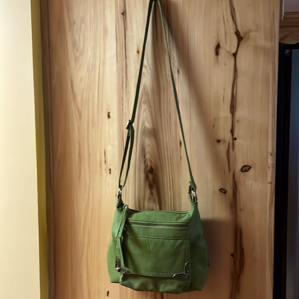 GREAT AMERICAN LEATHER‎ avocado shoulder/crossbody bag